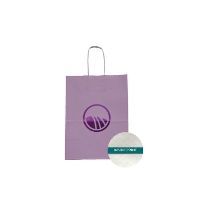 Medium Coastal Vibes Collection Paper Shopping Bag (8"x4.75"x10.5")