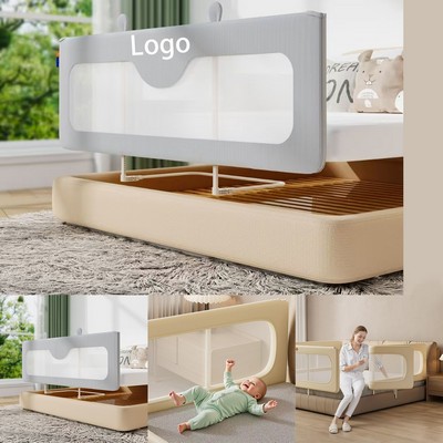 Height-adjustable bed fence