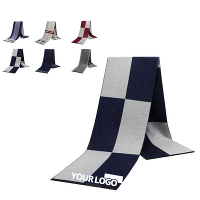 Men's Check Scarf