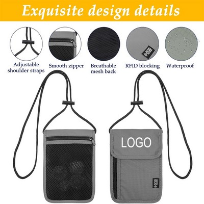 RFID Blocking Neck Wallet
