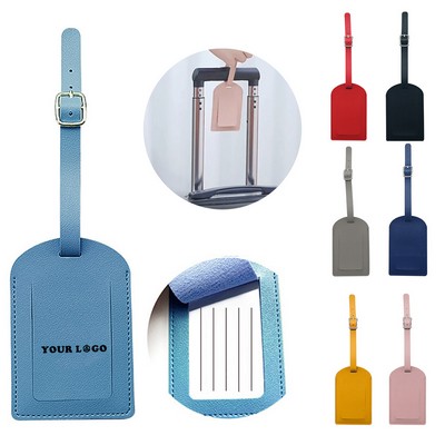 PU Leather Luggage Tag With Custom Logo