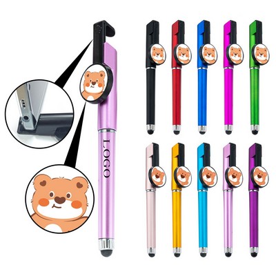 Multi-Function Stylus Pen with Phone Holder