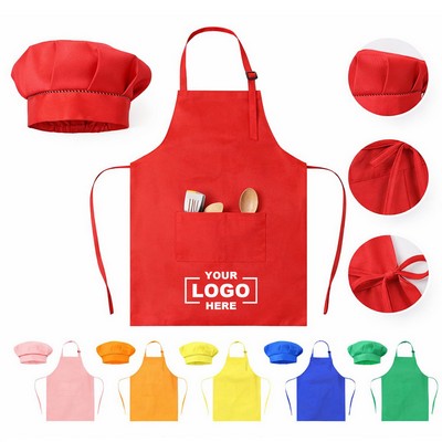 Children Apron & Chef Hat Set