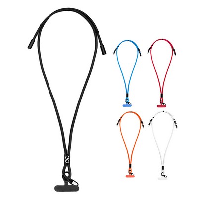 Adjustable 2-in-1 Charging Cable Mobile Phone Lanyard