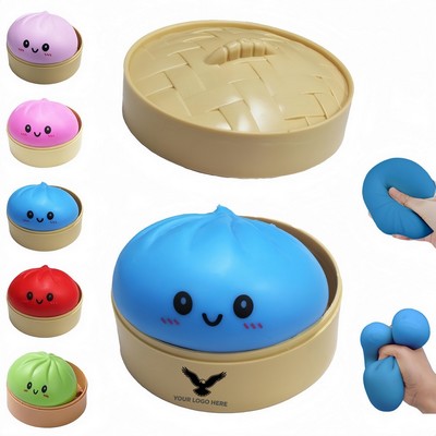 Steamed Bun Stress Squishy Fidget Desk Toy