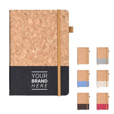 Hardcover Cork Notebook – A5 Lined Journal (200 Pages / 100 Sheets)