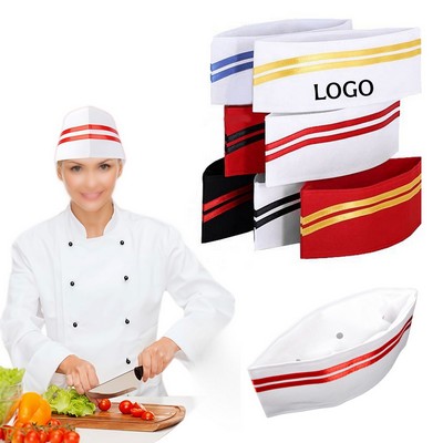 MOQ Retro Chef Soda Jerk Hat Unisex Breathable Cooking Cap