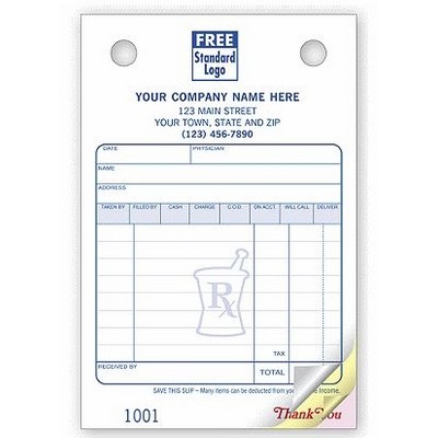 Pharmacy Register Forms (2 Part)