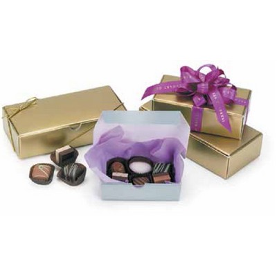One Piece Folding White 1/4 LB Candy Box (4 1/2"x 3 1/2"x 1 1/4")