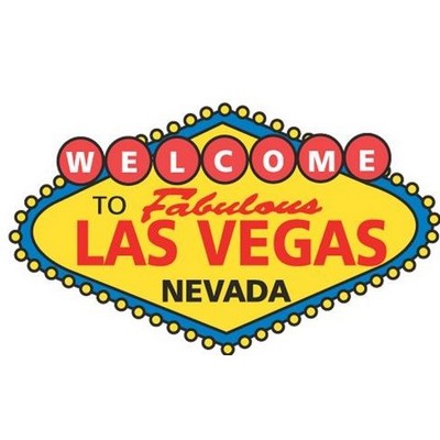 Welcome to Las Vegas Sign Promotional Magnet w/ Strip Magnet (12 Square Inch)