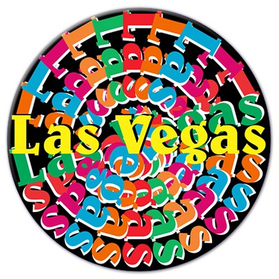 Las Vegas (Step/Repeat) Chip Maxi Magnet (6 Square Inch)