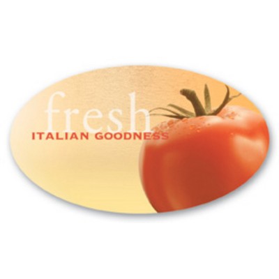 Full Color 50 Mil Name Badge (2"X3.5") Oval