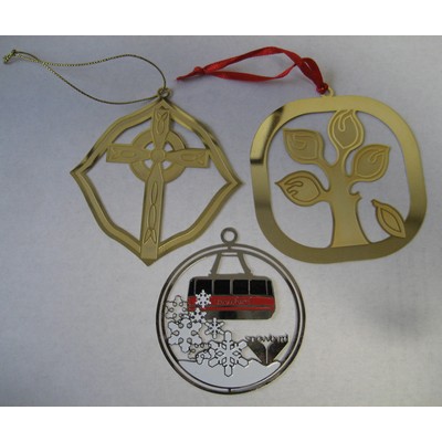 2 ½" Etched Ornaments