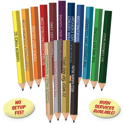 Lapis Blue Hexagon Golf Pencils
