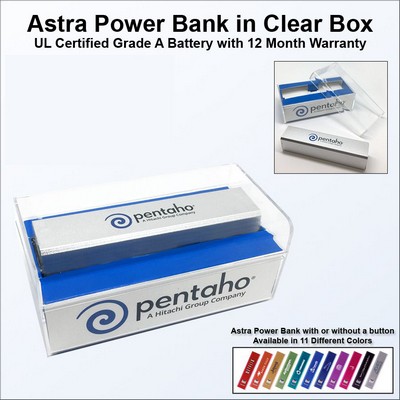 Astra Power Bank in Clear Box - 2800 mAh
