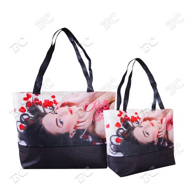 Large Two Tone Sublimated Design Tote Bag