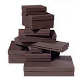 Embossed Chocolate Jewelry Box (8"x2"x7/8")