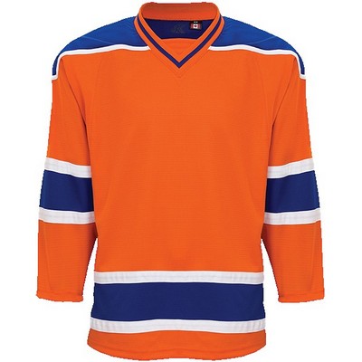 Edmonton Pro Series Goalie Cut Premium Orange Jersey