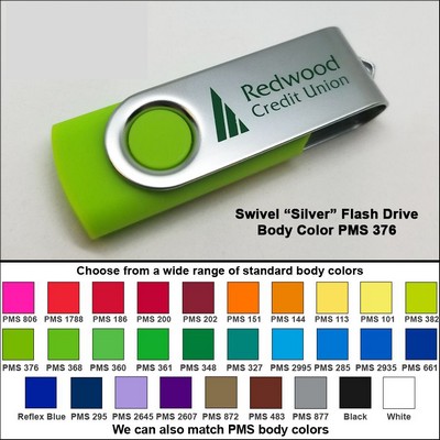Swivel Flash Drive - 512 MB Memory - Body PMS 376