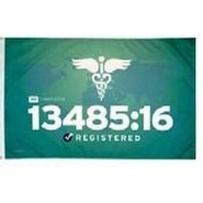 ISO 13485:16 Registered Flag (3'x5')
