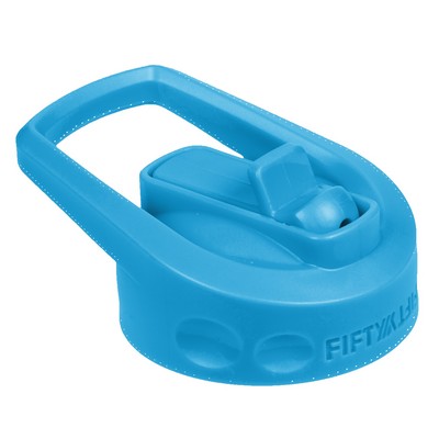 Blue Wide Mouth Straw Lid
