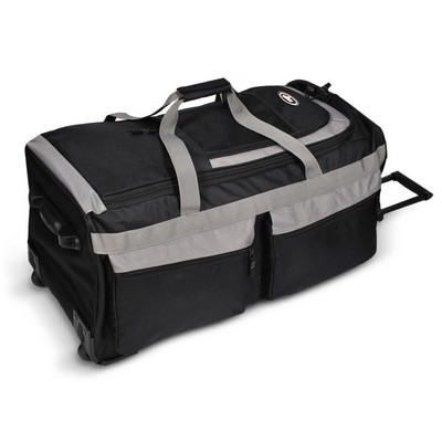 Everest® Rolling Duffel Bag, Large, Black/Gray