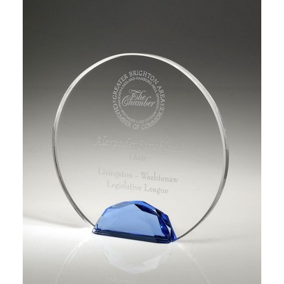 Jeweled Halo Crystal Award, 4 1/2"H