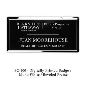 Full Color Badge on Plastic