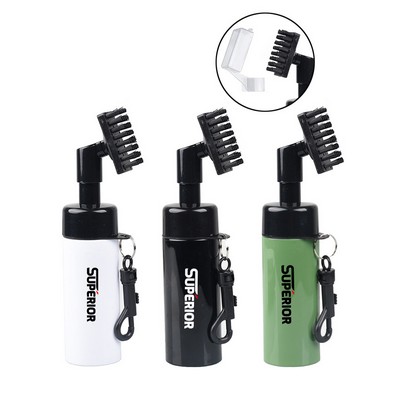 Portable Golf Club Water Brush with Anti Leakage Clasp and Cover