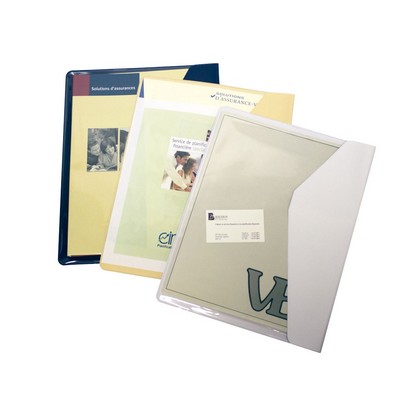 Letter Size Document Holder w/Flap & Velcro Fastener - 10" x 13"