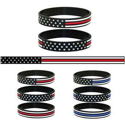 U.S. Patriotic Silicone Bracelets