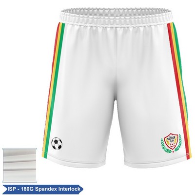 Men's & Kids' Sublimation Soccer Shorts - 180G Spandex