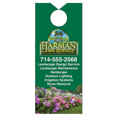 Digital Printed Vinyl Door Knob Hanger 3.5" x 8.25"