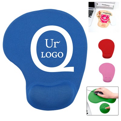 7.56 x 8.98 x 0.71" Silicone Mouse Pad w/ Wrist Support
