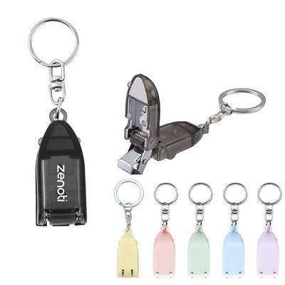 Compact Grooming Keyring with Foldable Cutter