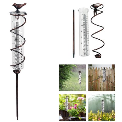 Tube Spiral Rain Gauge For Backyard