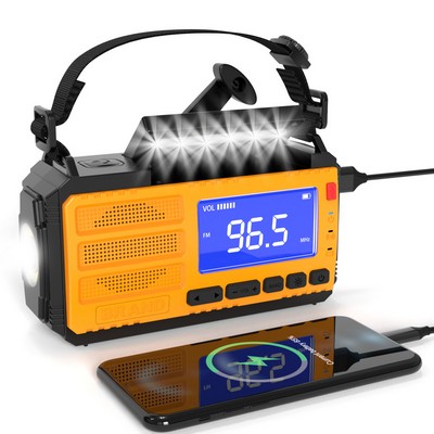 Disaster Prevention Emergency Light SOS Hand Torch Radio