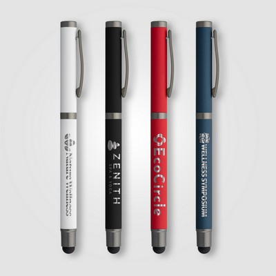 Bowie Recycled Aluminum Stylus Gel Pen - Laser