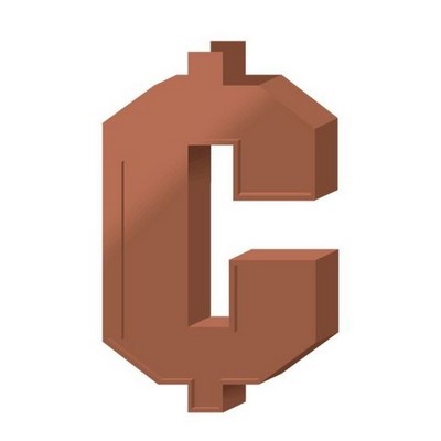 Cent Sign Gift Shop Magnet w/ Full Magnetic Back (3 Square Inch)