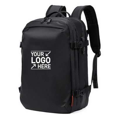 Waterproof Compression Travel Backpack with 180° Opening