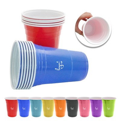 16oz Beer Pong Plastic Party Cups