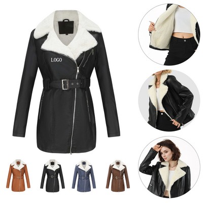 Soft Velvet Interior Leather Coat (S-3XL)