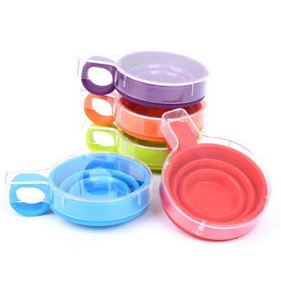 Silicone collapsible sports water bottle
