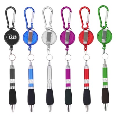 Metal Retractable Pull Pen