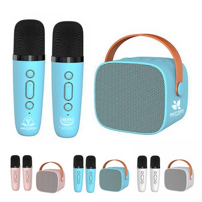 Mini Karaoke Speaker With Two Microphones