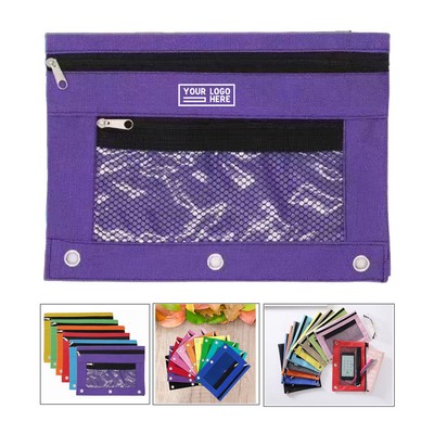 Pencil Pouch For 3 Ring Binder