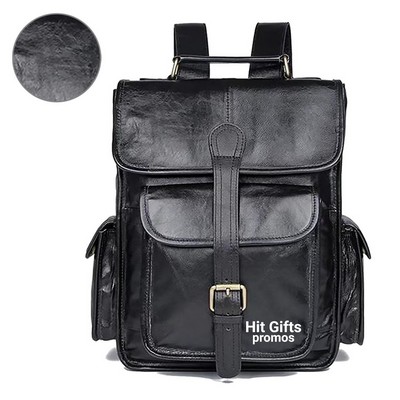 Leather 15" Laptop Backpack