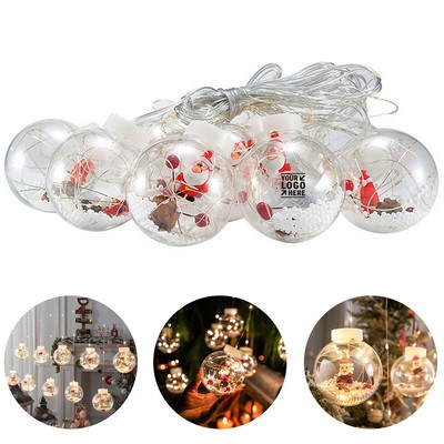 Festive Holiday Glow Curtain Lights