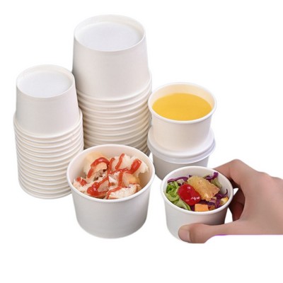 4oz Disposable Paper Ice Cream And Yogurt Cup