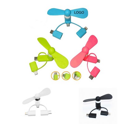 3-in-1 Mini Phone Fan